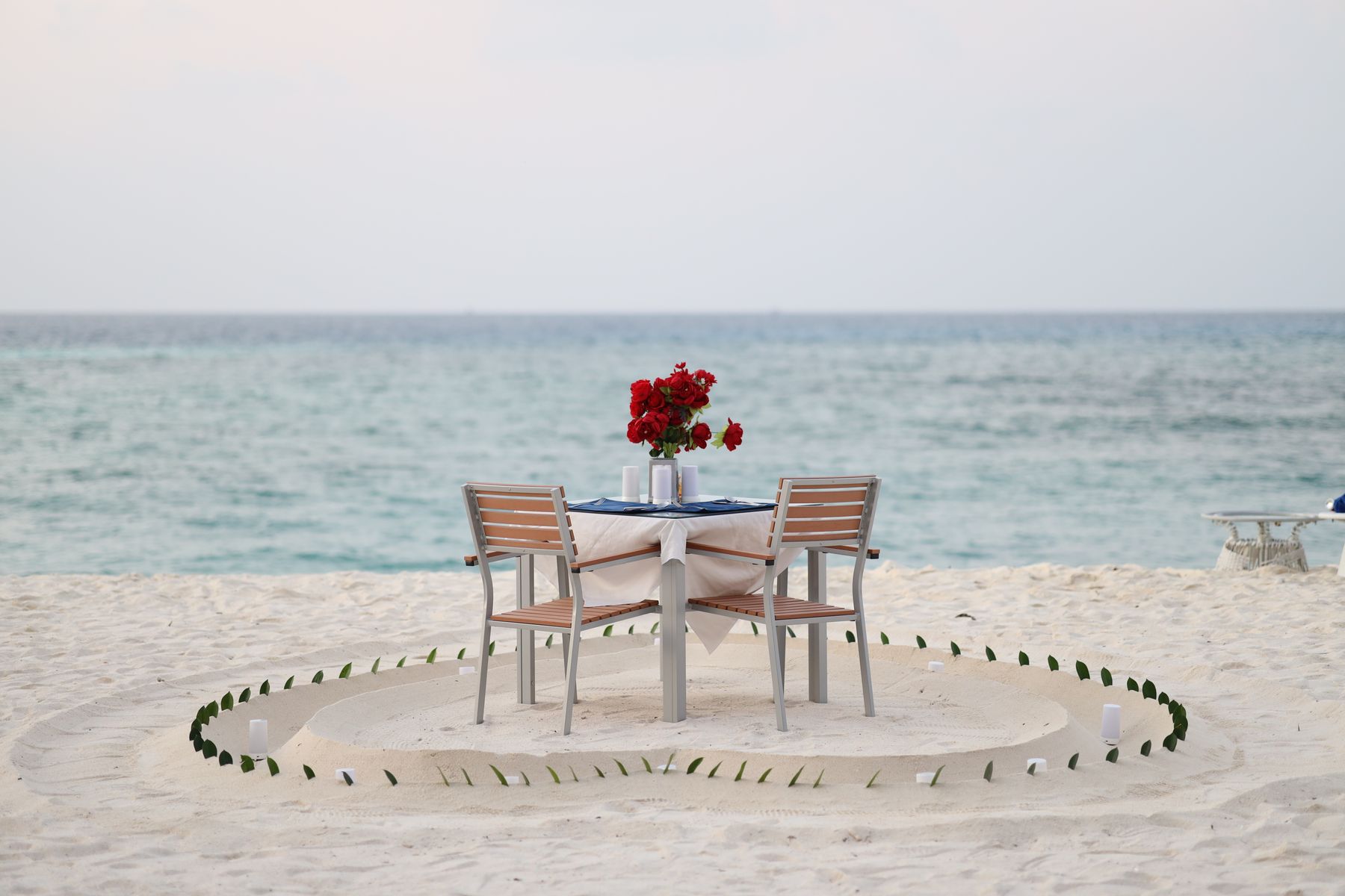 Private dining on a Maldives sandbank