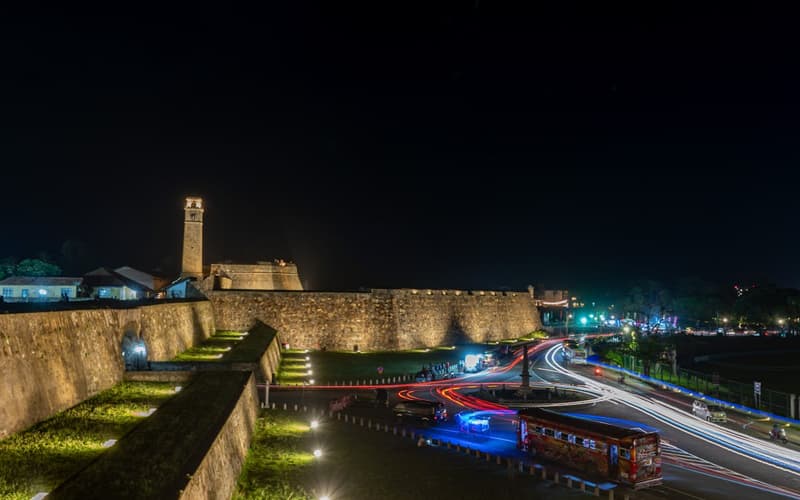 Galle Fort at night