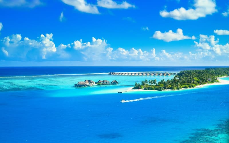 Maldives island view