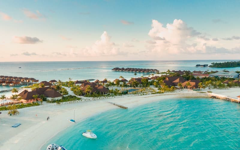 Maldives aerial view