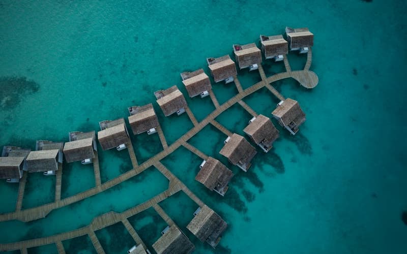 Maldives overwater villa